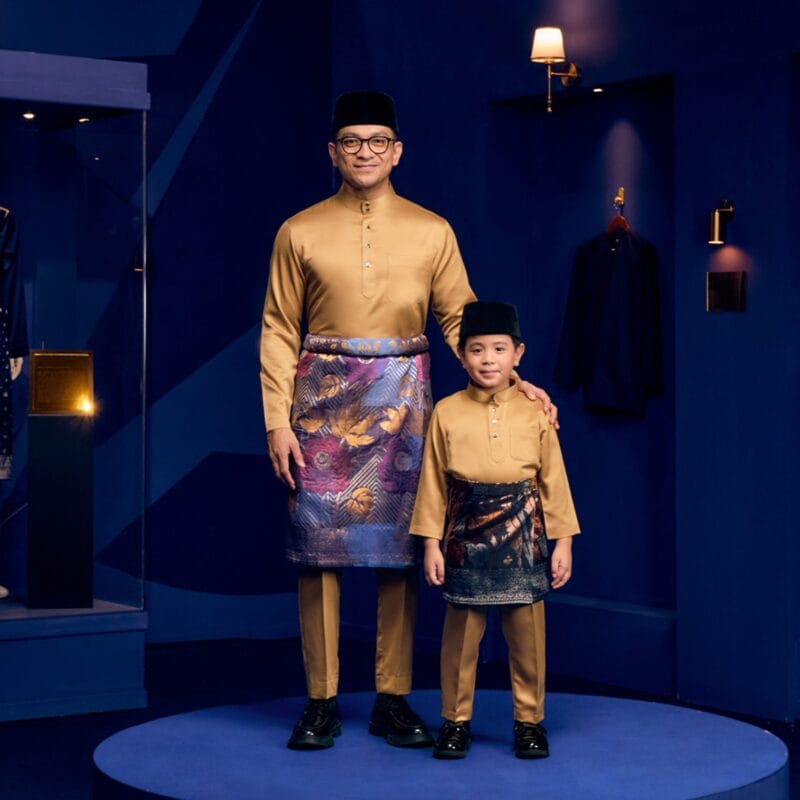 Baju Melayu Slim Fit - Golden Brown