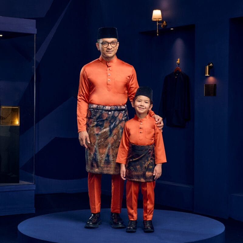 Baju Melayu Tailored Fit - Brick Orange