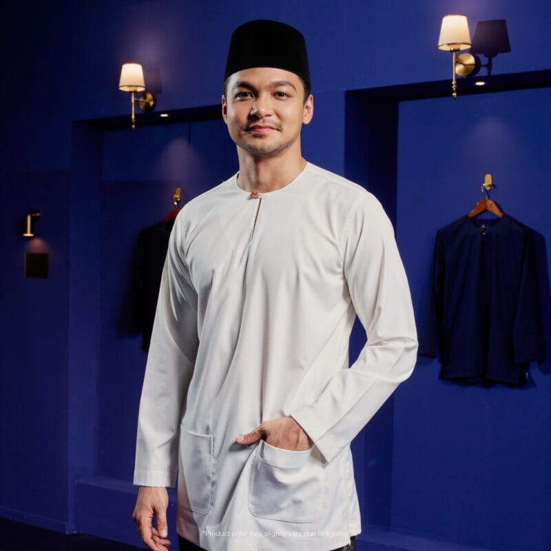 Baju Melayu Teluk Belanga - Off White