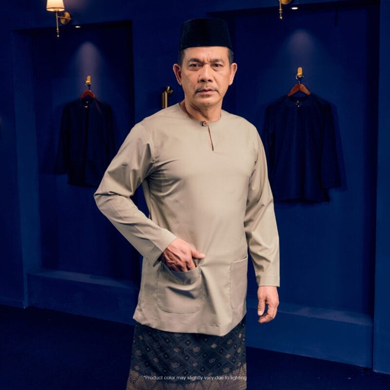 Baju Melayu Teluk Belanga - Smoke Green