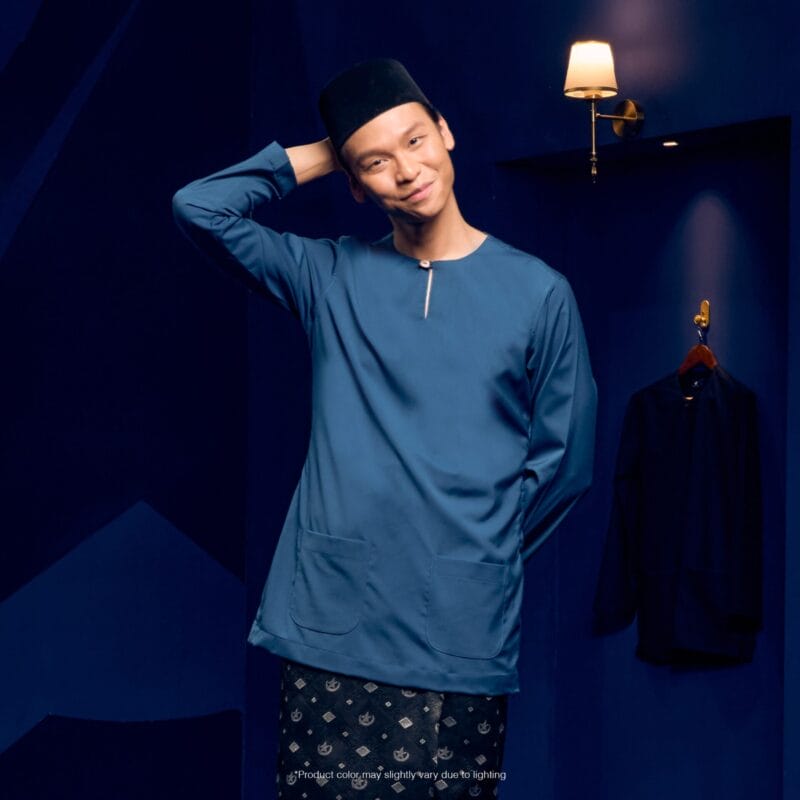 Baju Melayu Teluk Belanga - Sapphire Blue