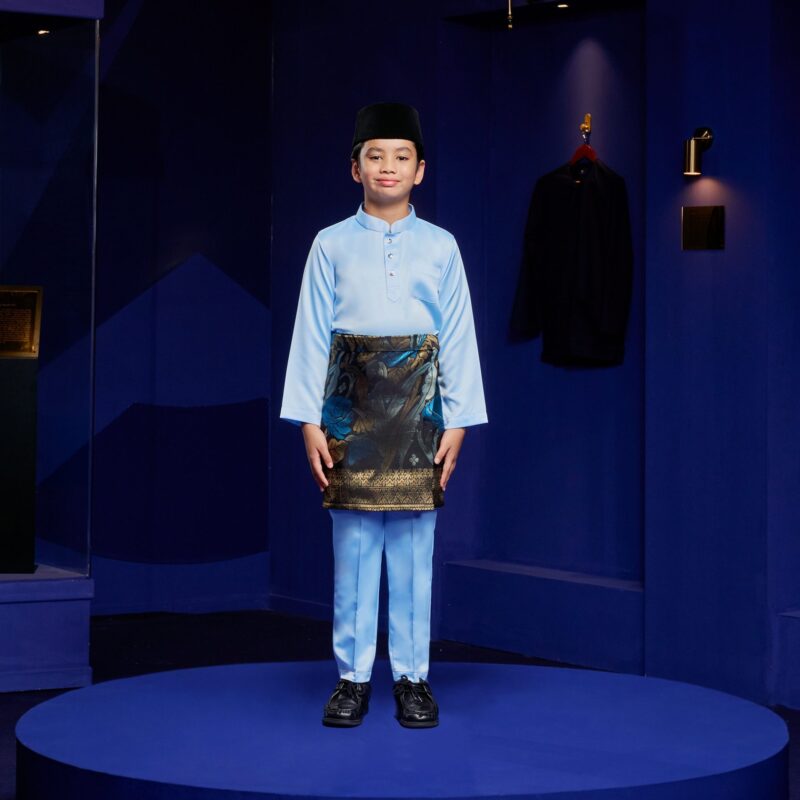 Baju Melayu Kids - Baby Blue