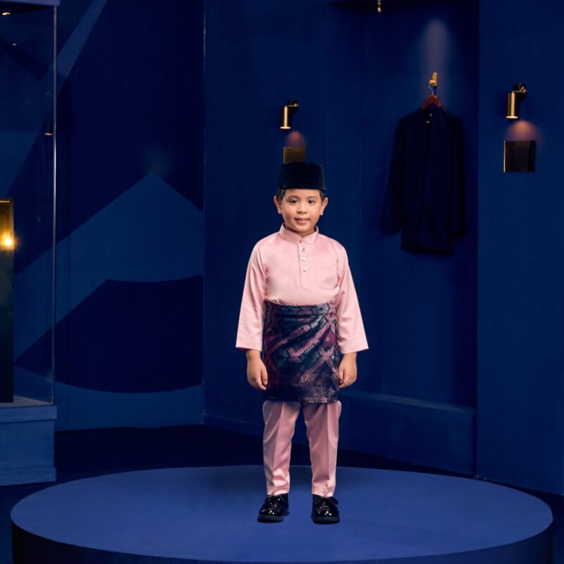 Baju Melayu Kids - Blush Pink